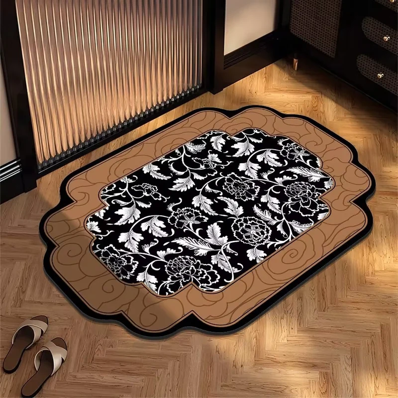 Elegante florale Designbereich Matte