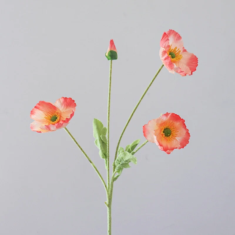 Lebensechte Mohnblumenstängel