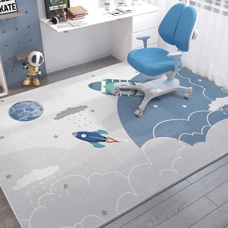 Verspielter Teppich im Cartoon-Stil