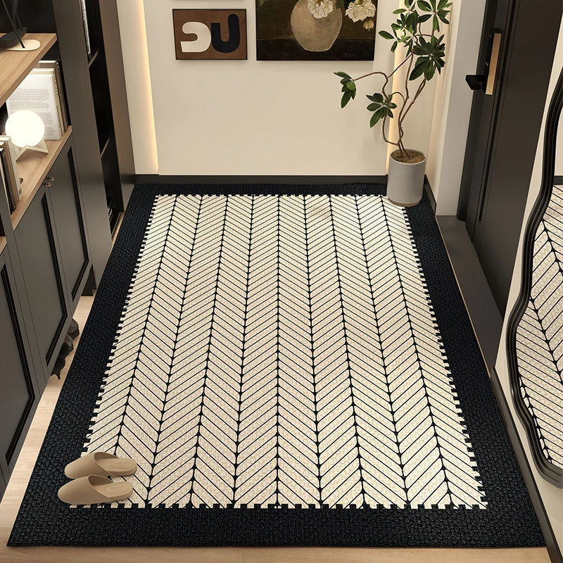 Moderner geometrischer Muster-Bereichsteppich