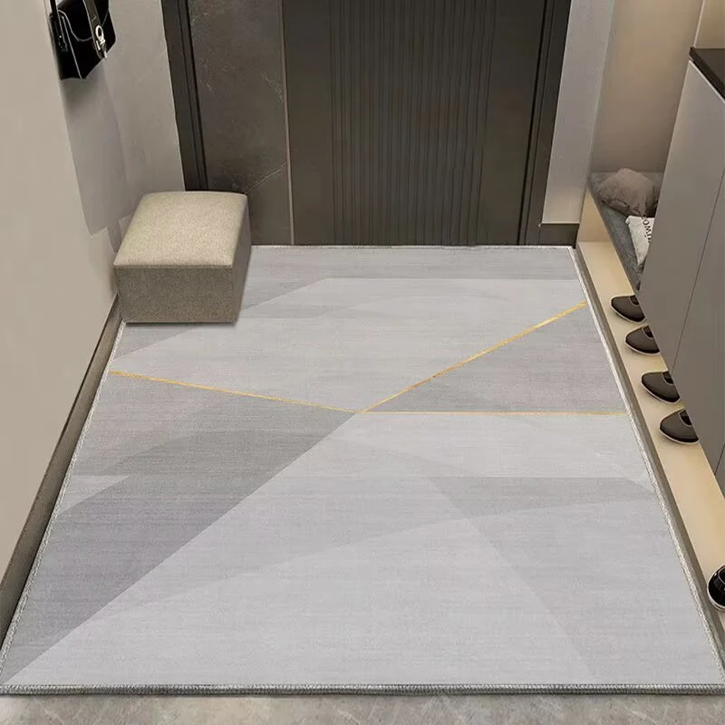 Modern geometrischer Eingangsbereich Teppich