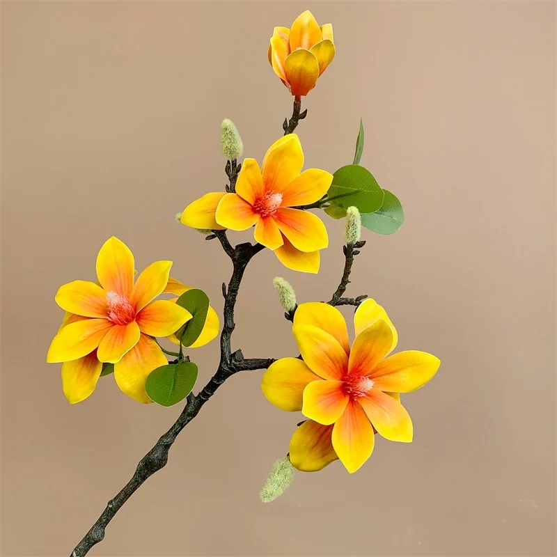 Dekorative künstliche Magnolienanordnung für die Wohnraumgestaltung