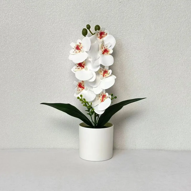 Lebensechte Orchideenblumen-Dekoration