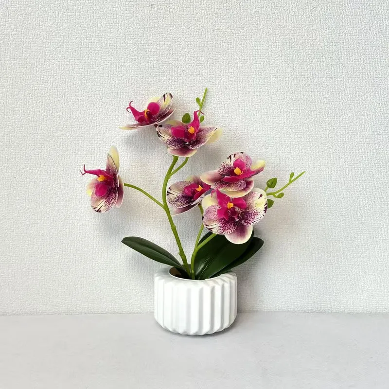 Lebensechte Orchidee Dekorativer Tischmittelpunkt