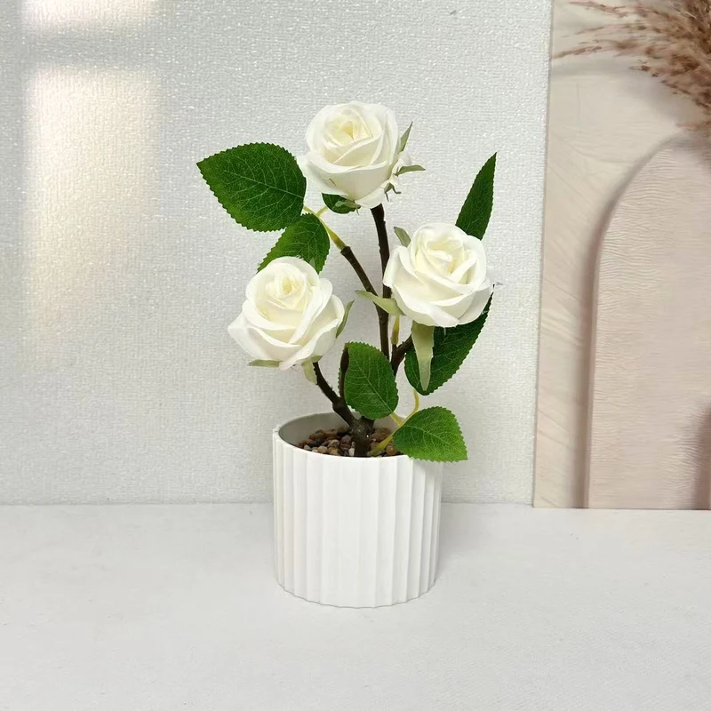 Realistische Künstliche Rosen Pflanzenarrangement