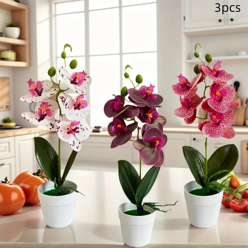 Realistische Künstliche Orchideenarrangement