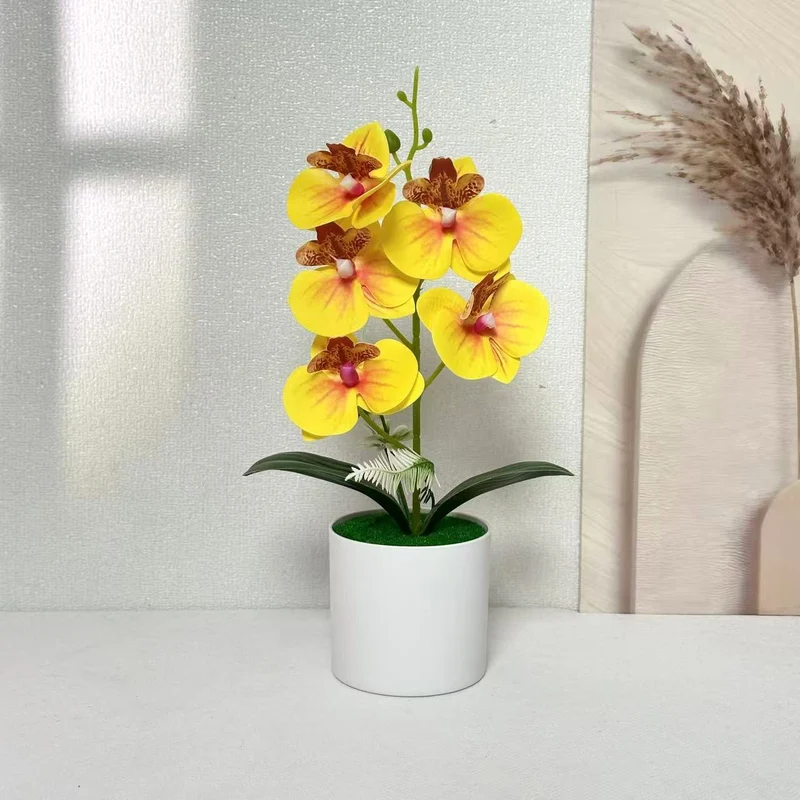 Lebensechte florale Orchideenpflanze für die Wohnkultur