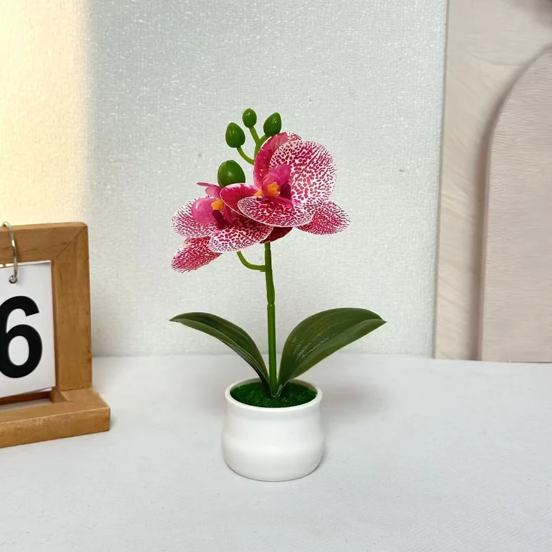 Realistische Künstliche Orchideen Blumenarrangement für Wohnkultur