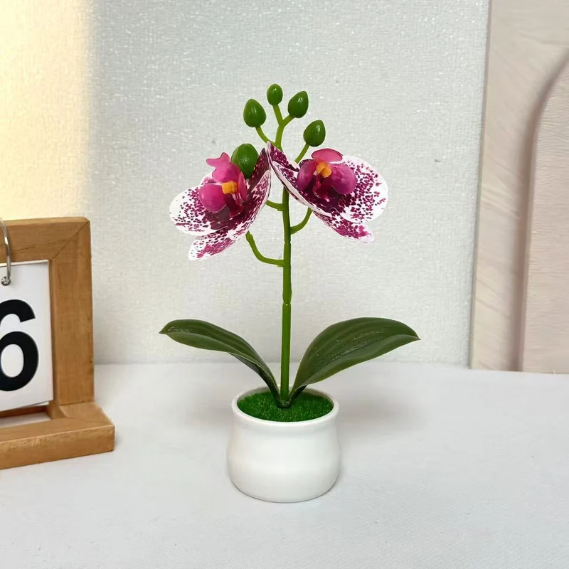 Realistische Künstliche Orchideen Blumenarrangement für Wohnkultur