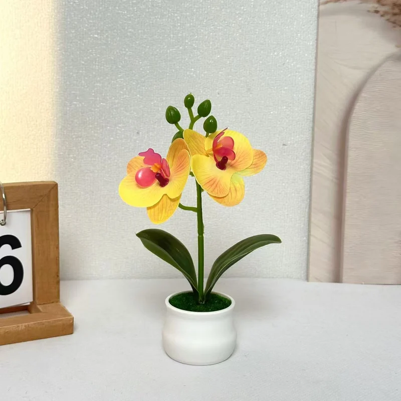 Realistische Künstliche Orchideen Blumenarrangement für Wohnkultur