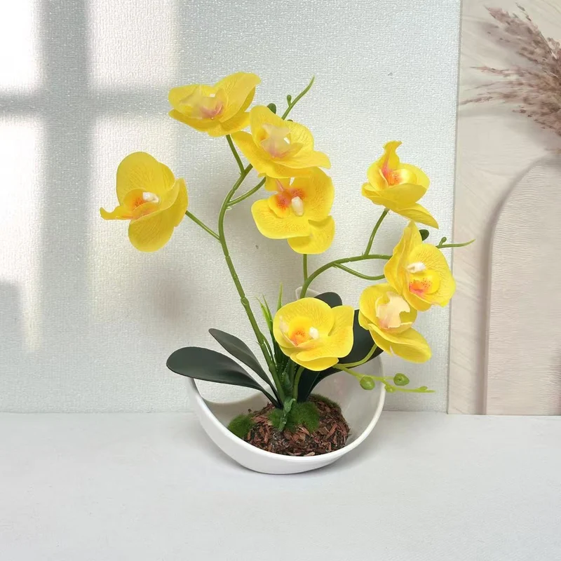Premium Künstliches Orchideenpflanzenarrangement