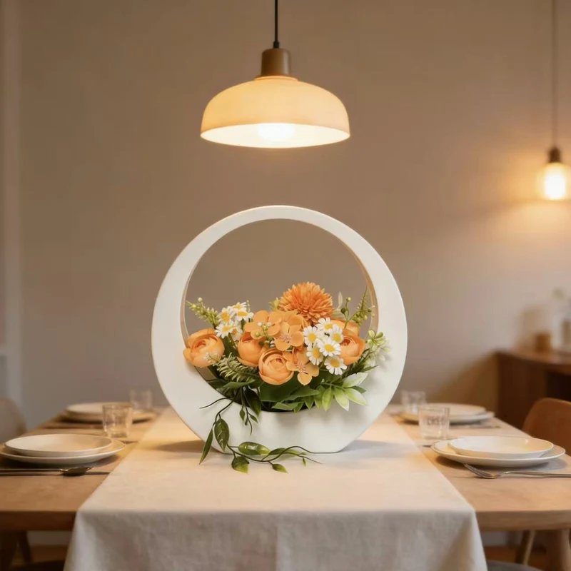 Elegante florale dekorative Mittelstück