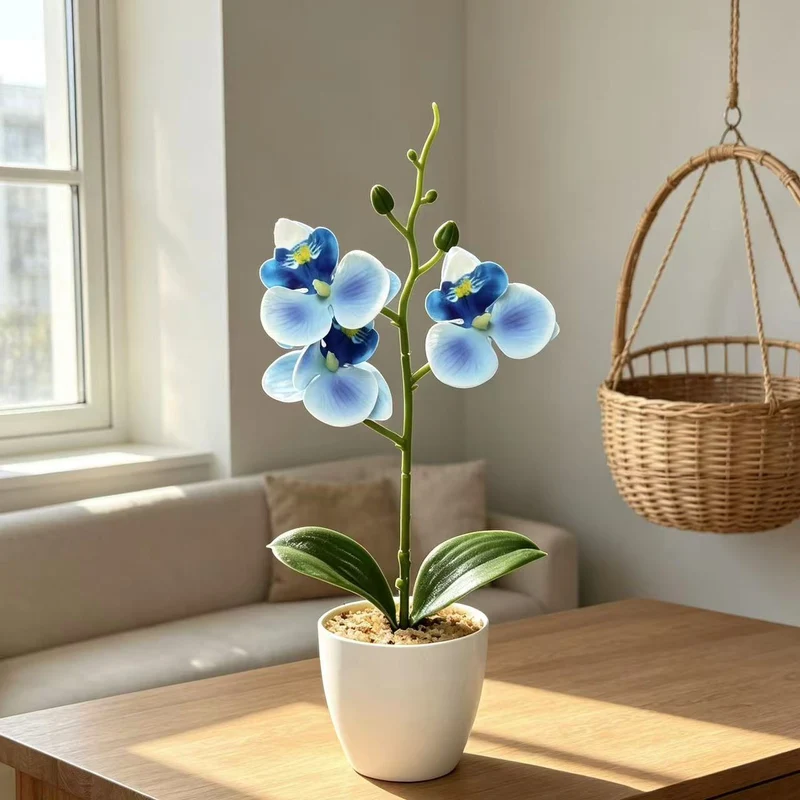 Elegante Kunst-Orchideen-Pflanzenschmuck