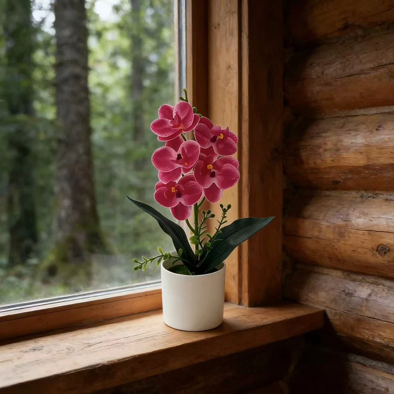 Künstliche Orchideenpflanze für Wohnkultur und Innendekoration