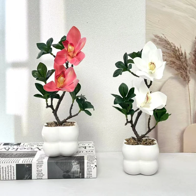 Lebensechte Künstliche Orchideenpflanze Dekoration