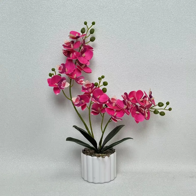 Künstliches Orchideenblumenarrangement für Wohnkultur und Innendekoration