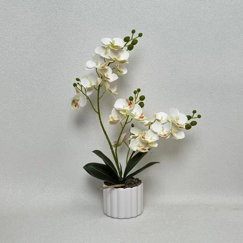 Künstliches Orchideenblumenarrangement für Wohnkultur und Innendekoration