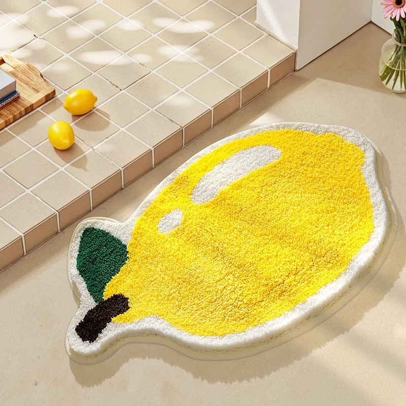 Dekorativer Zitronenförmiger Teppich für die Home Decor
