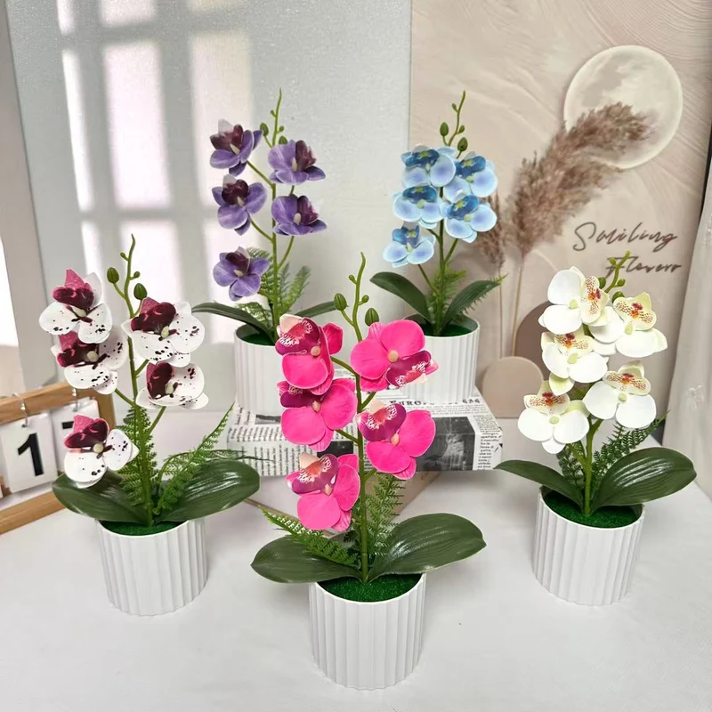 Faux Orchideen Arrangement für Innendekoration zuhause