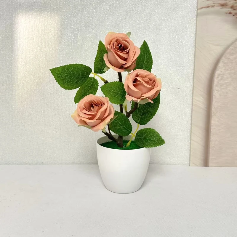 Elegante Künstliche Rosenpflanzenanordnung für die Wohnkultur