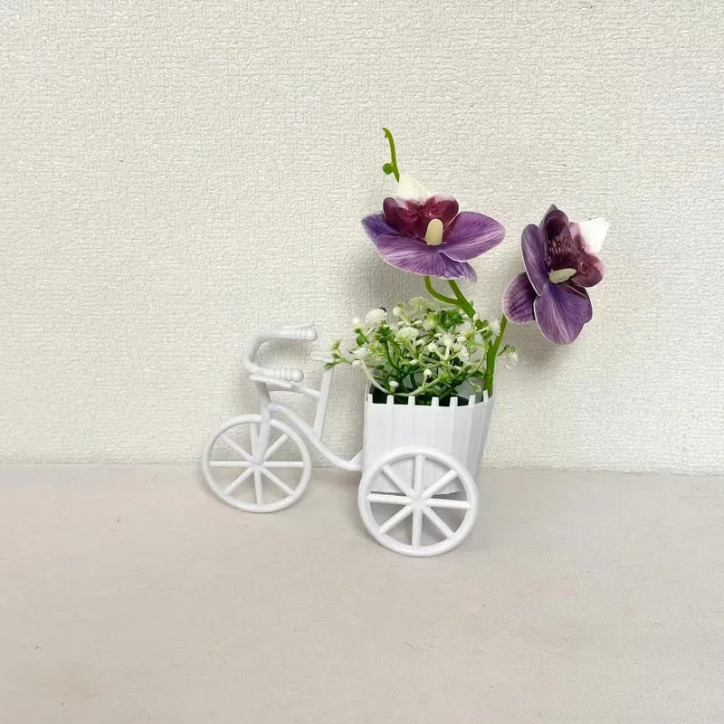 Dekorativer Fahrrad-Blumentopf für Garten Heim Anzeige