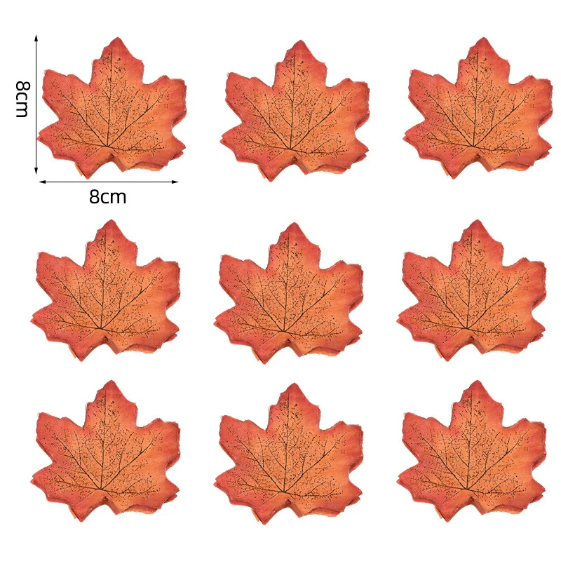 Künstliche Ahornblätter Tischdekoration aus flexiblem PU für herbstliche Gestecke