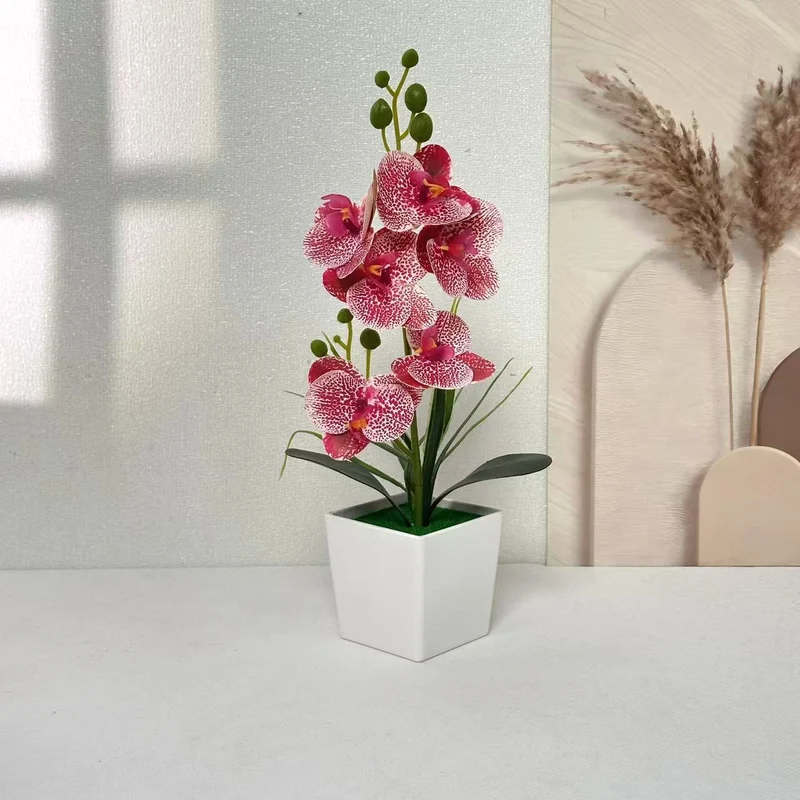 Elegante künstliche Orchideenpflanze für Tischdekoration Zuhause