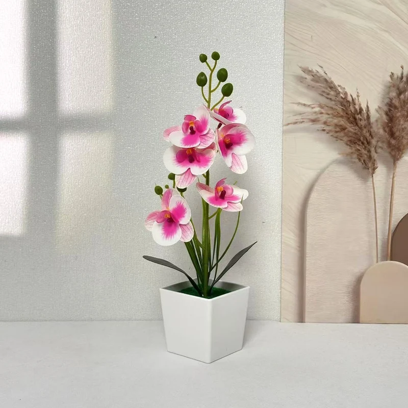 Elegante künstliche Orchideenpflanze für Tischdekoration Zuhause