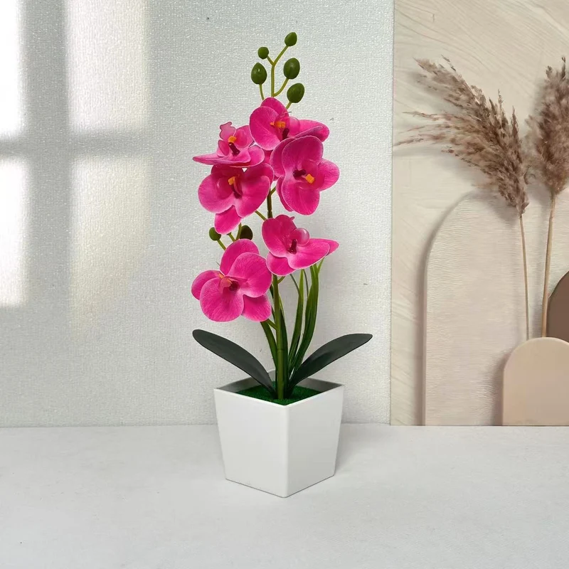 Elegante künstliche Orchideenpflanze für Tischdekoration Zuhause