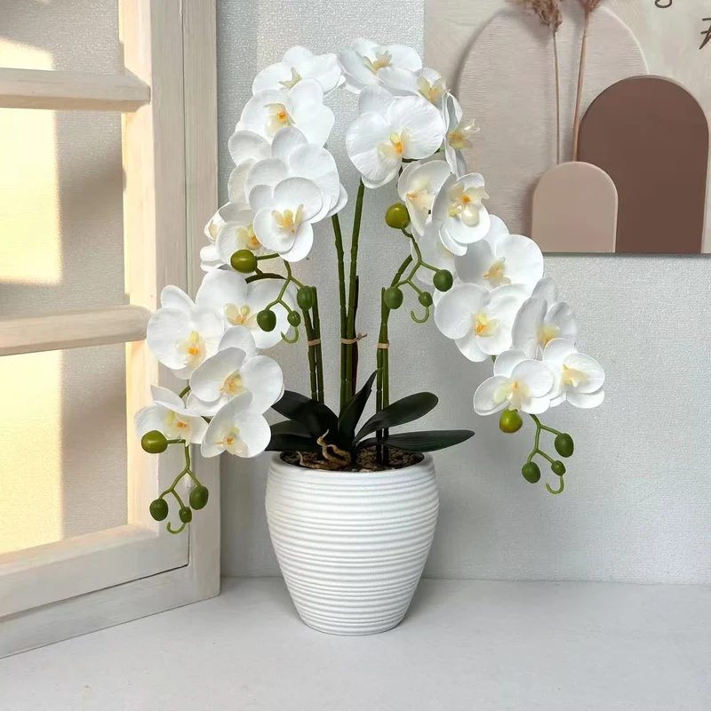 Dekorative künstliche Orchideenarrangement für die Innenraumdekoration