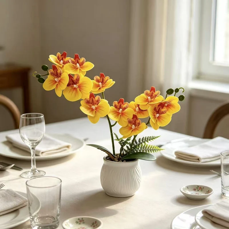 Elegante Künstliche Orchideen Blumendekoration