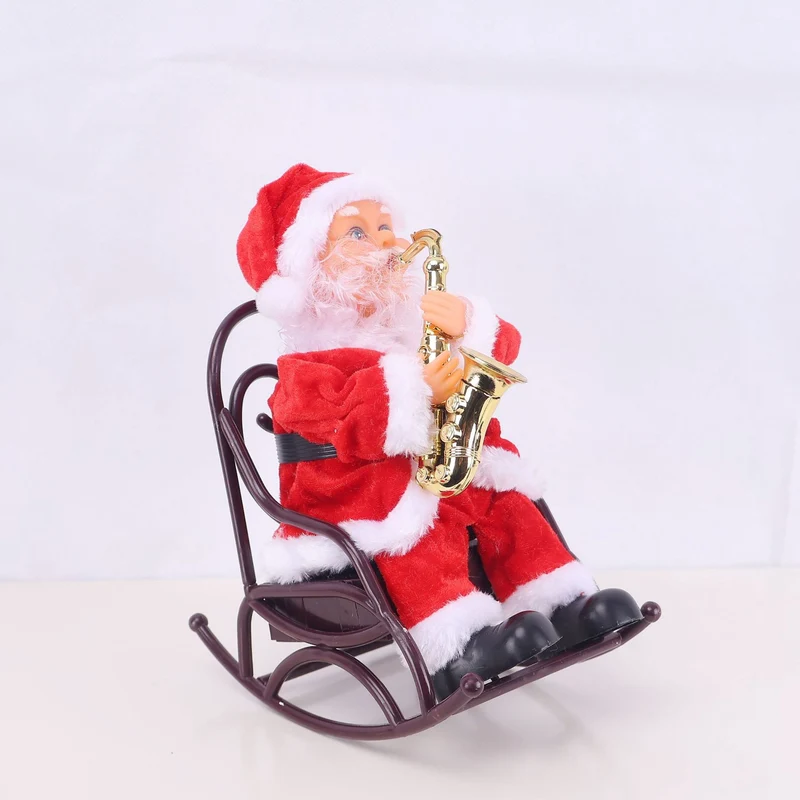 Dekorative Weihnachtsmannfigur mit Süßigkeit