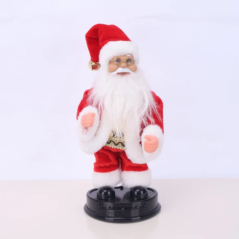 Dekorative Weihnachtsmannfigur mit Süßigkeit