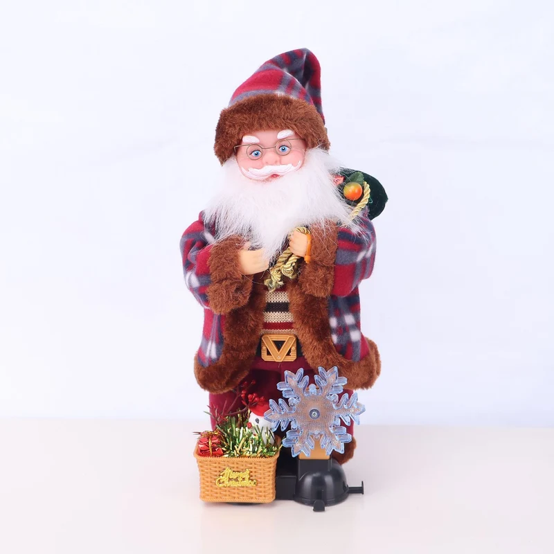 Dekorative Weihnachtsmannfigur mit Süßigkeit