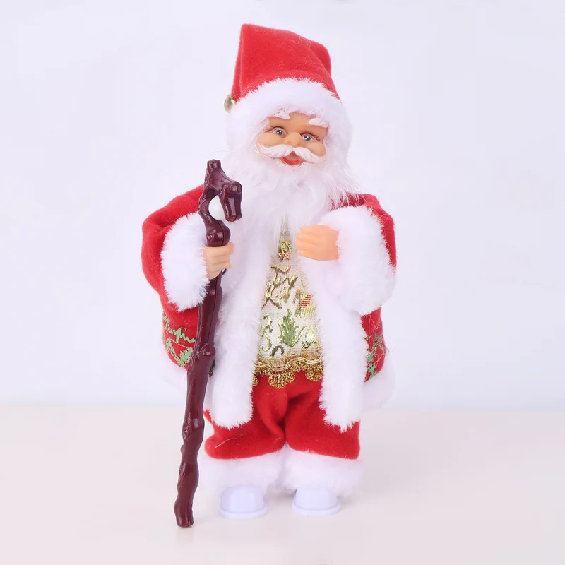 Dekorative Weihnachtsmannfigur mit Süßigkeit