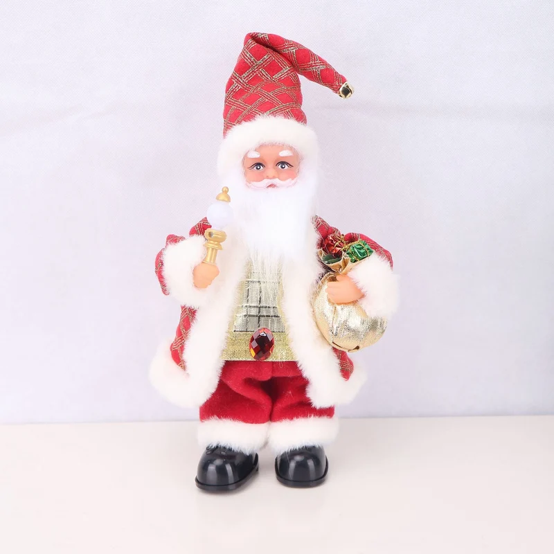 Dekorative Weihnachtsmannfigur mit Süßigkeit