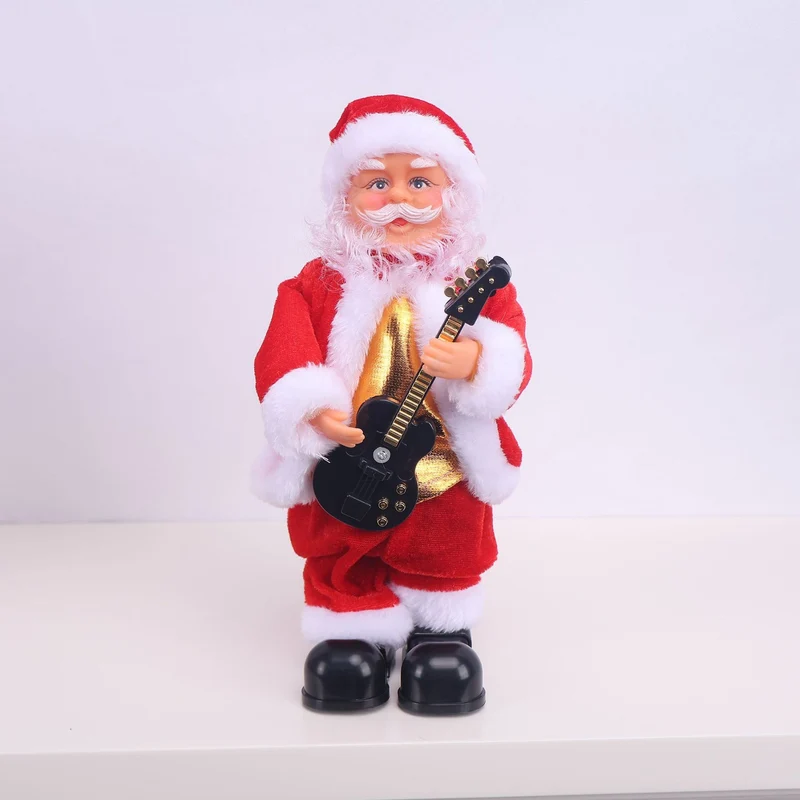 Dekorative Weihnachtsmannfigur mit Saxophon