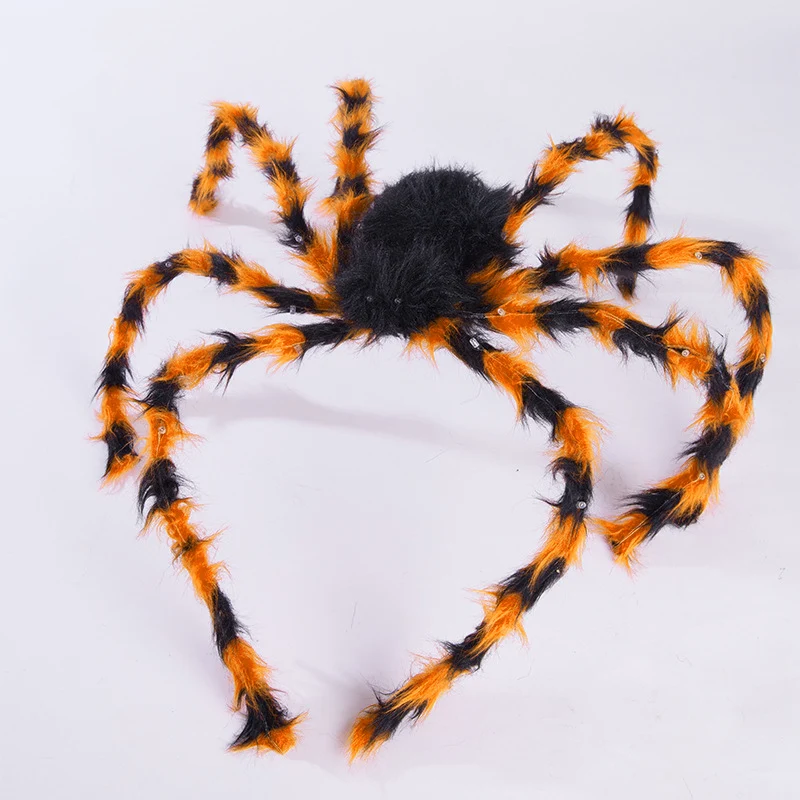 Halloween Haarreif mit Plüschspinne