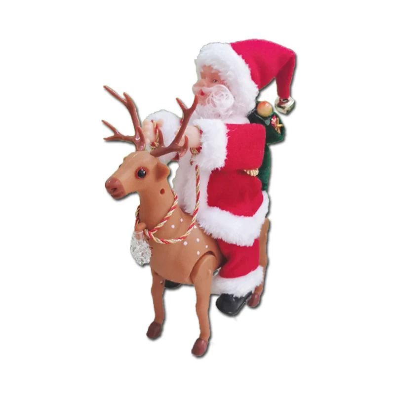 Dekorative Weihnachtsmann mit Rentier