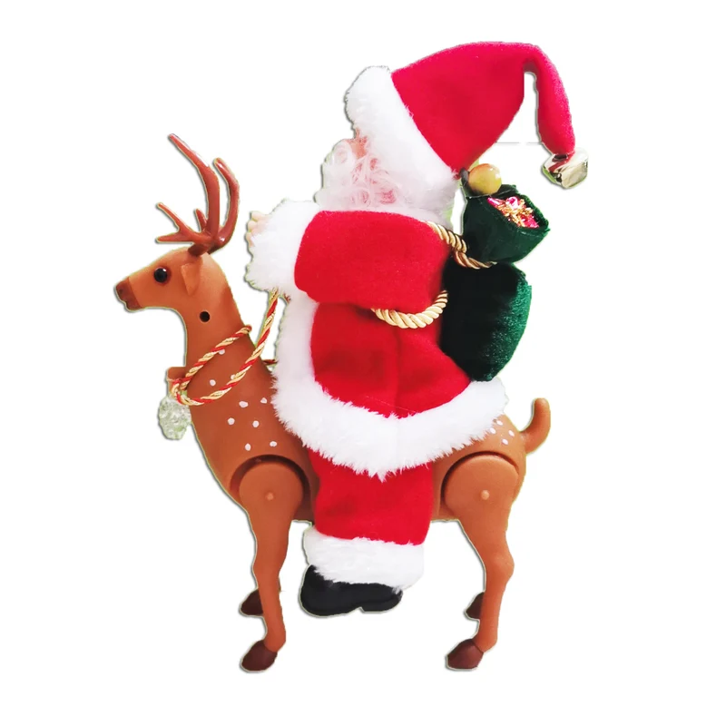 Dekorative Weihnachtsmann mit Rentier