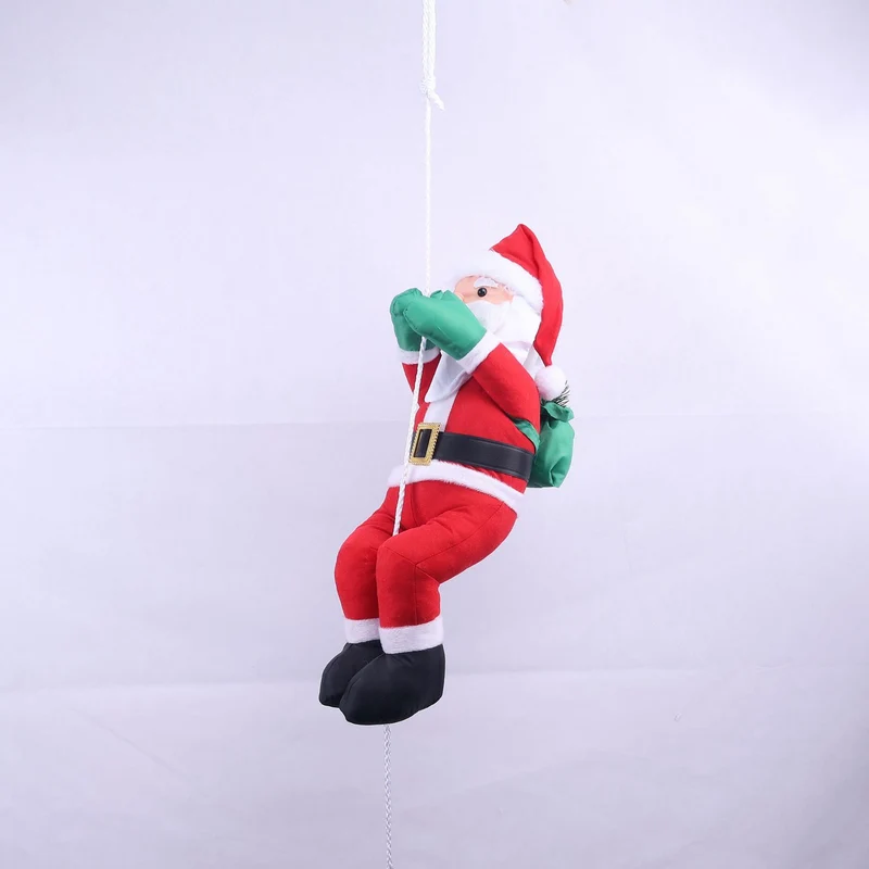 Dekorative Weihnachtsmann Figur mit Seil
