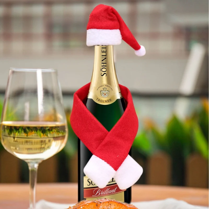 Weihnachtsmütze und Schal Set
