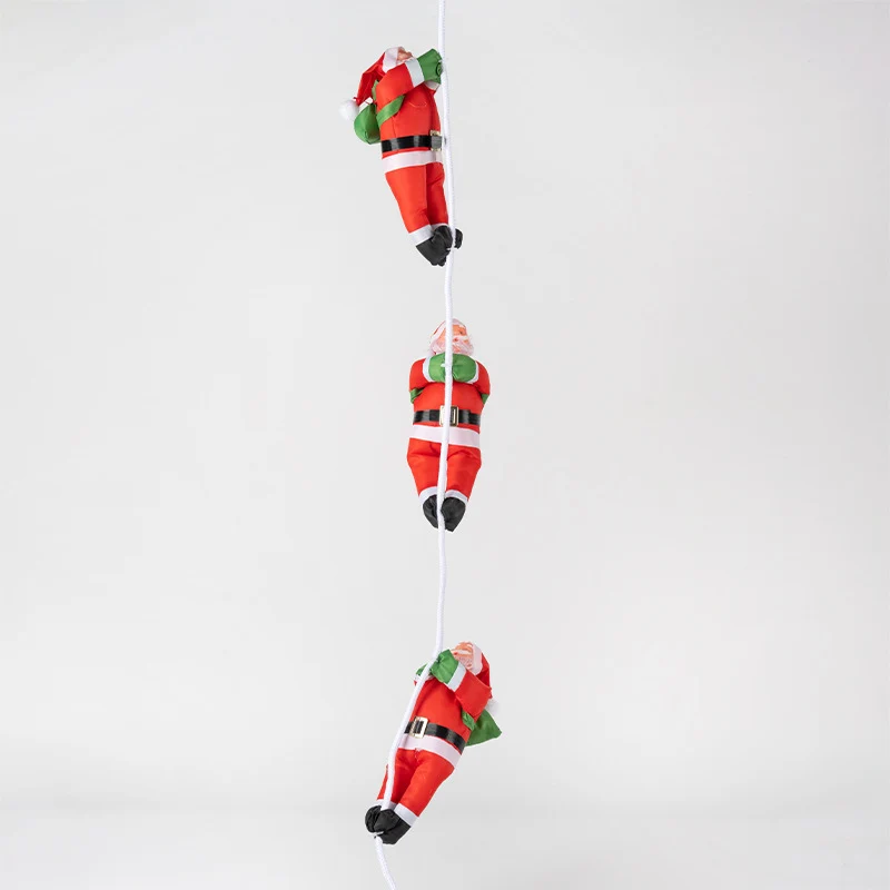 Dekorative Weihnachtsmann Figur mit beweglichen Armen
