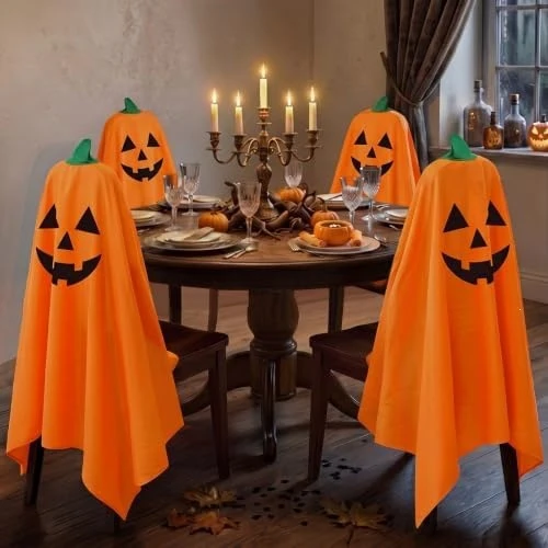 Halloween Stuhlhussen im Geister-Design für Esszimmer und Party