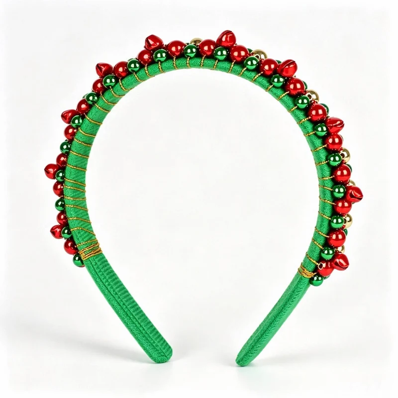 Festlicher Haarreif mit Weihnachtsmotiven