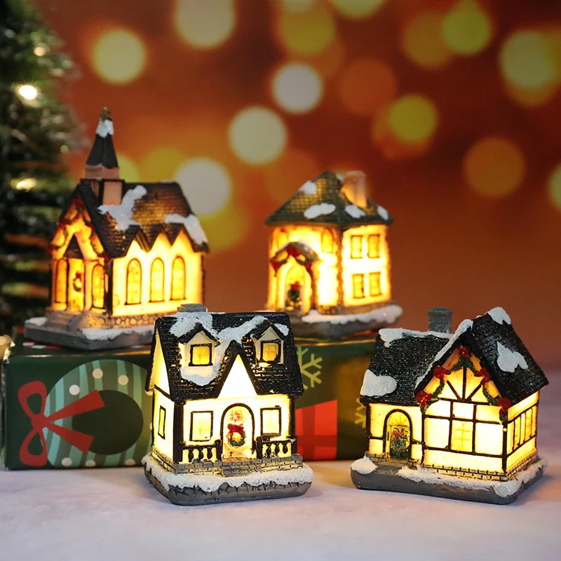 Dekorative Weihnachts-Spielzeughaus Figur