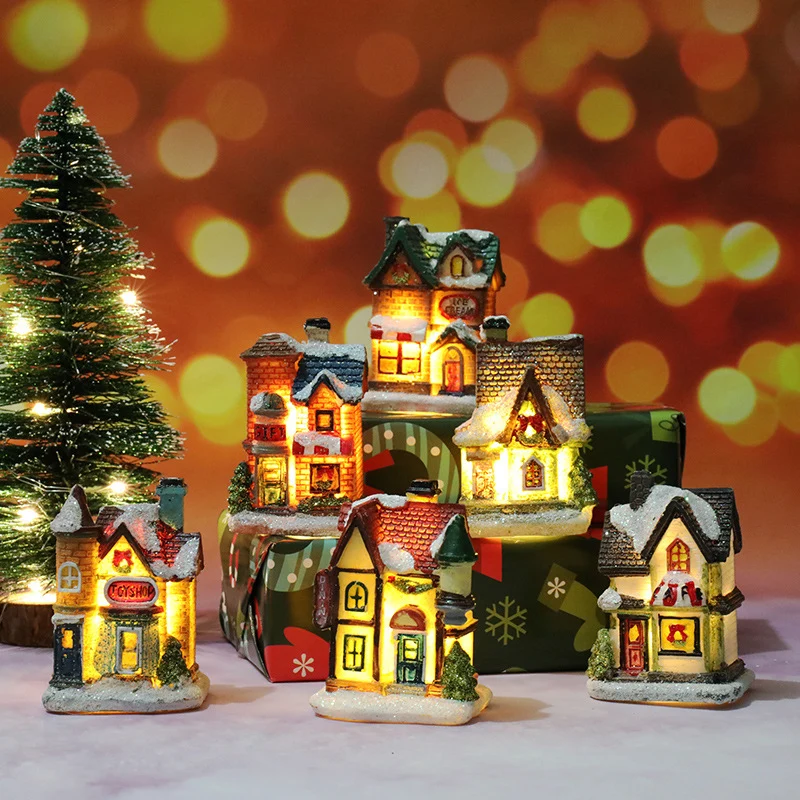 Dekorative Weihnachts-Spielzeughaus Figur
