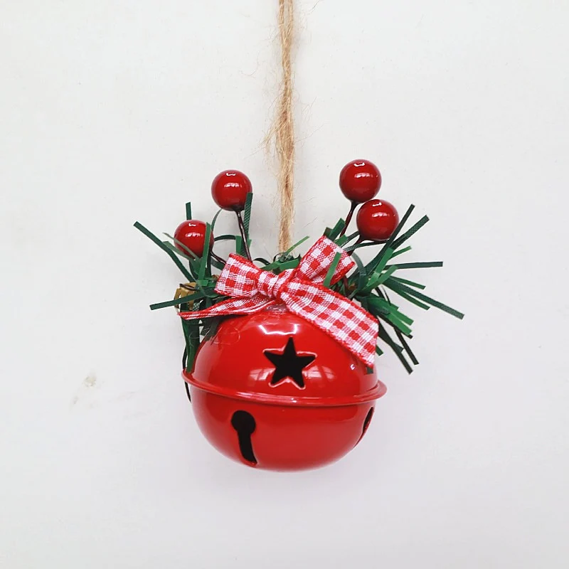 Weihnachtsglocke mit dekorativem Kranz