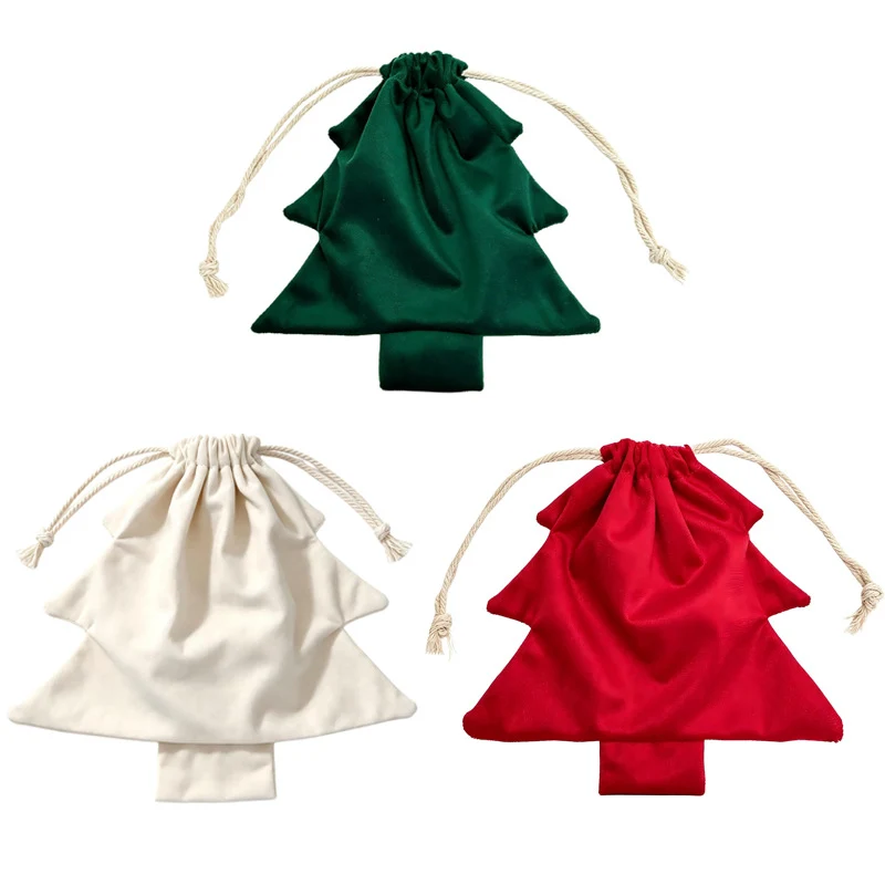 Weihnachtsgeschenktasche im Baumdesign