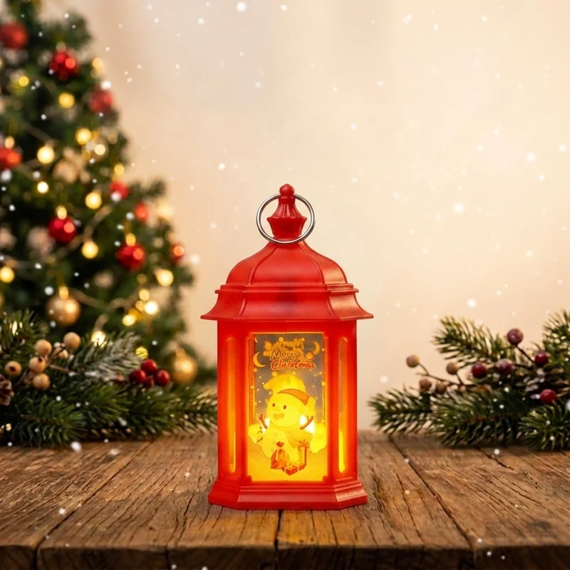 Stimmungsvolle LED Weihnachtslaterne